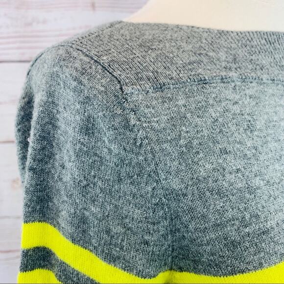 GAP yellow grey stripe long sleeve sweater - Picture 4 of 9